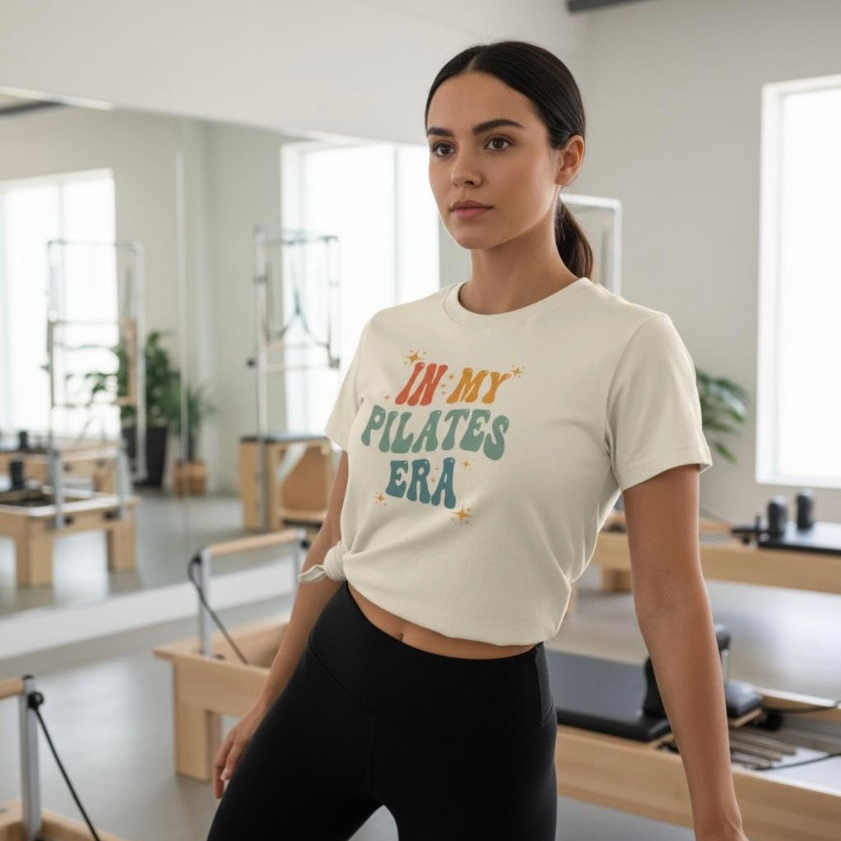 Pilates Era Retro Graphic T‑Shirt