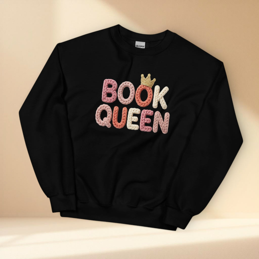 Bookish sweatshirt for book lovers with relaxed fit
