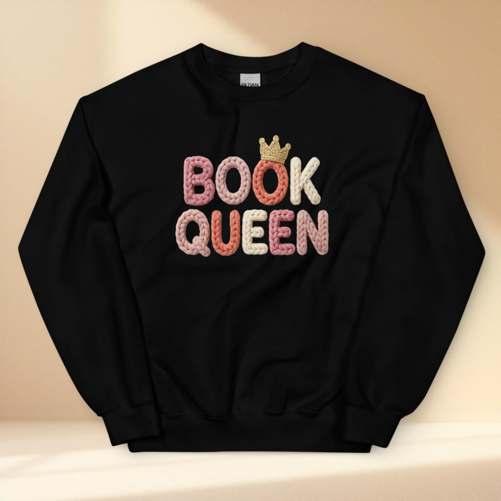 Bookish sweatshirt for book lovers with relaxed fit