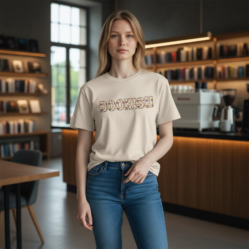 Lightweight bookish tee for readers