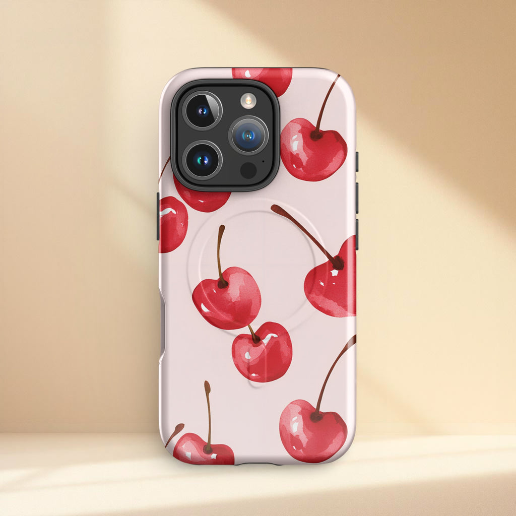 MagSafe compatible cherry phone case for iPhone