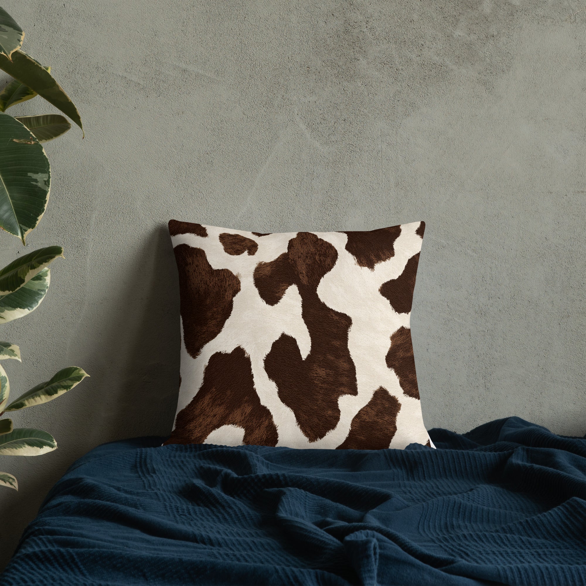 Trendy cow print scatter cushion for sofa