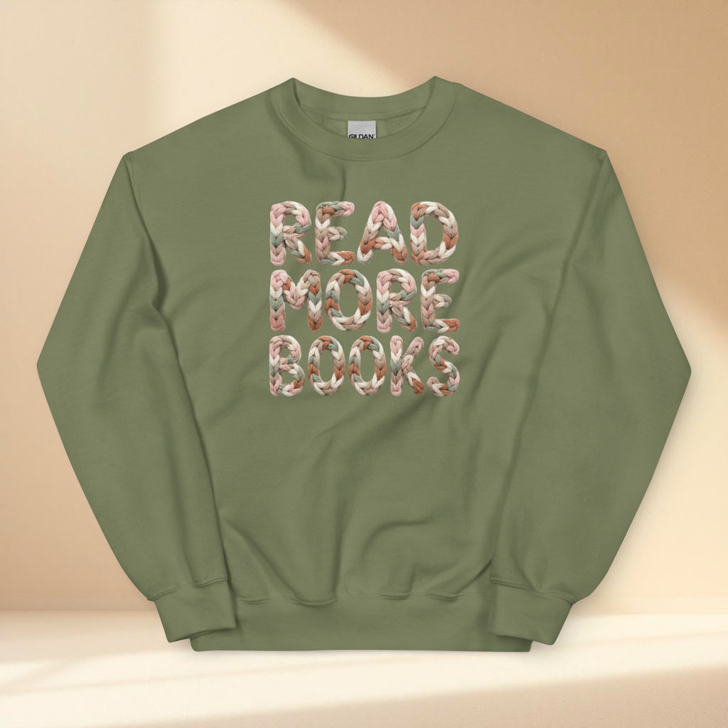 Cozy bookish sweatshirt for readers and book lovers