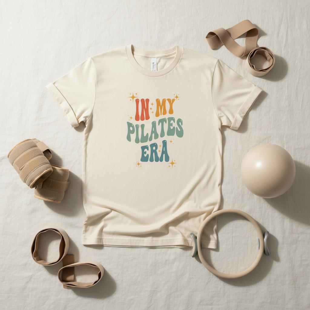Pilates Era Retro Graphic T‑Shirt