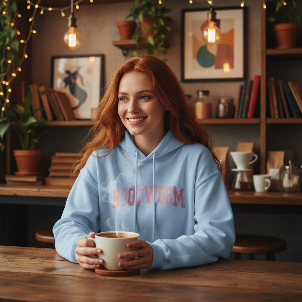 Bookworm Hoodie - Colourful Design