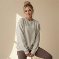 Pilates sweatshirt for women with neutral minimalist design