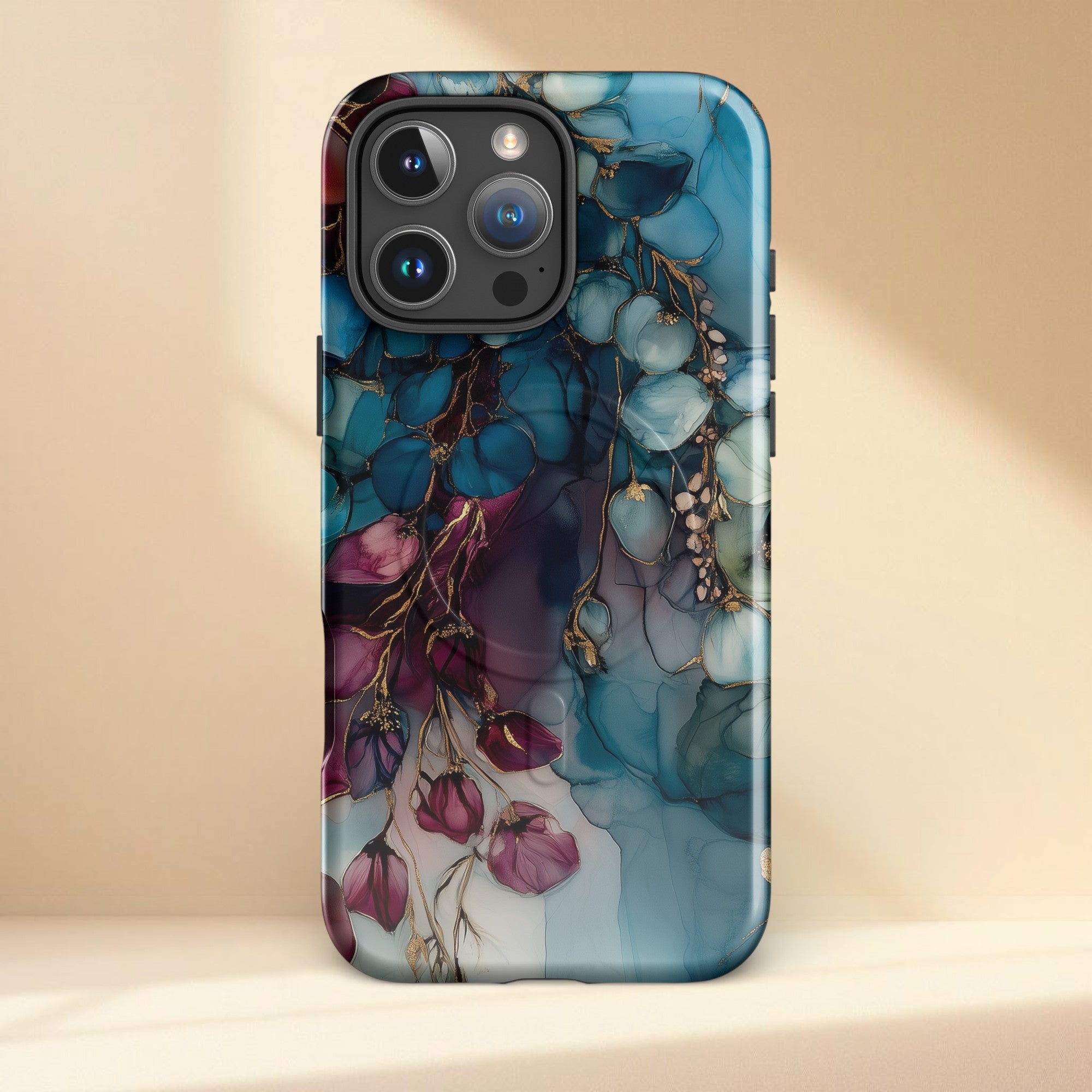 Aesthetic floral phone case for everyday use