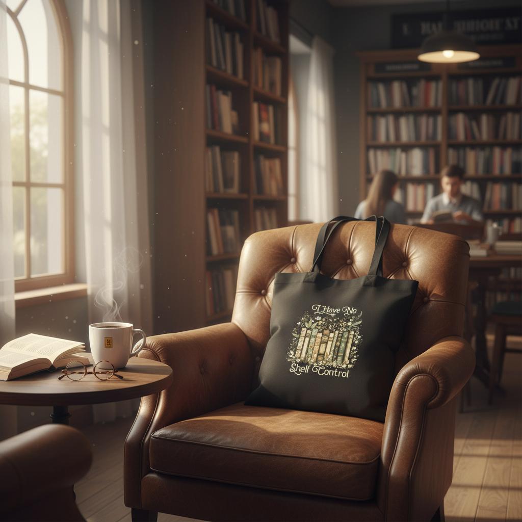 Book Lover Organic Cotton Tote Bag