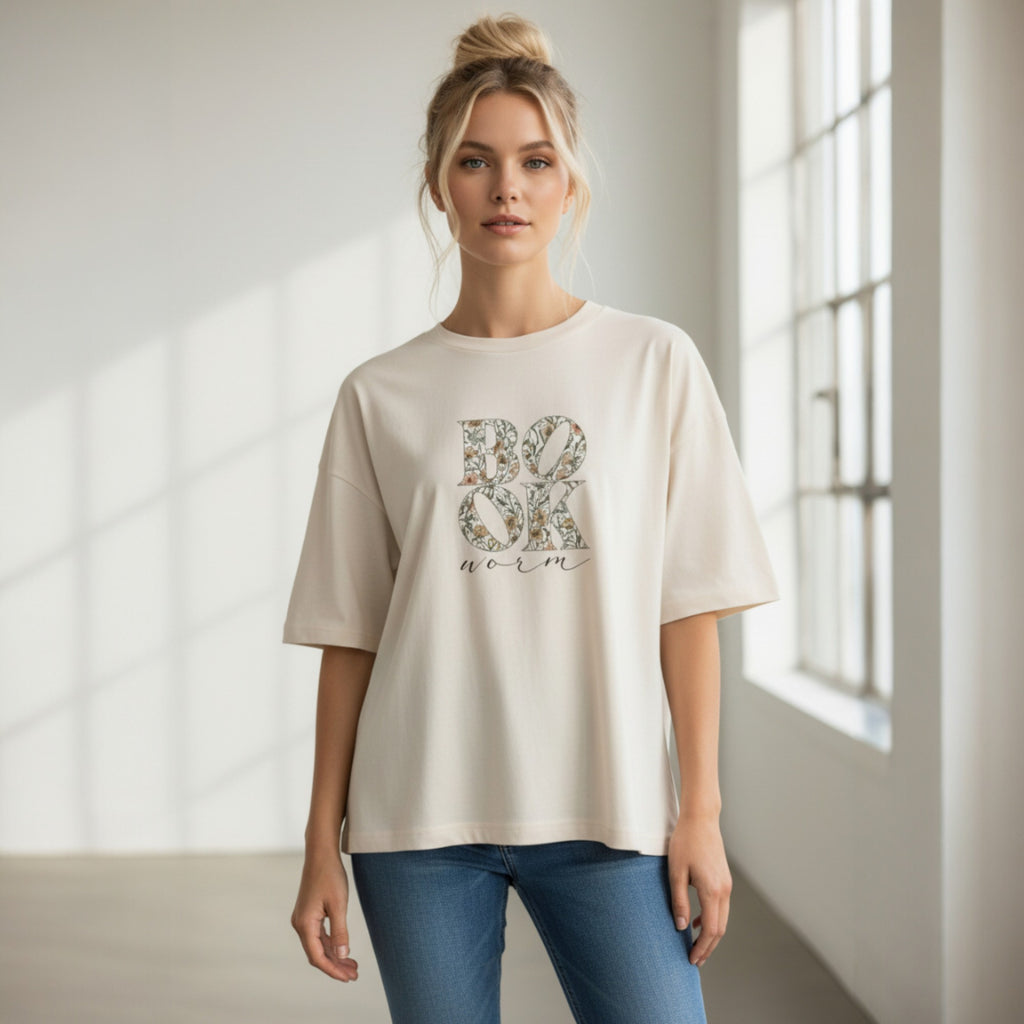 Bookworm Oversized Organic Cotton T-Shirt