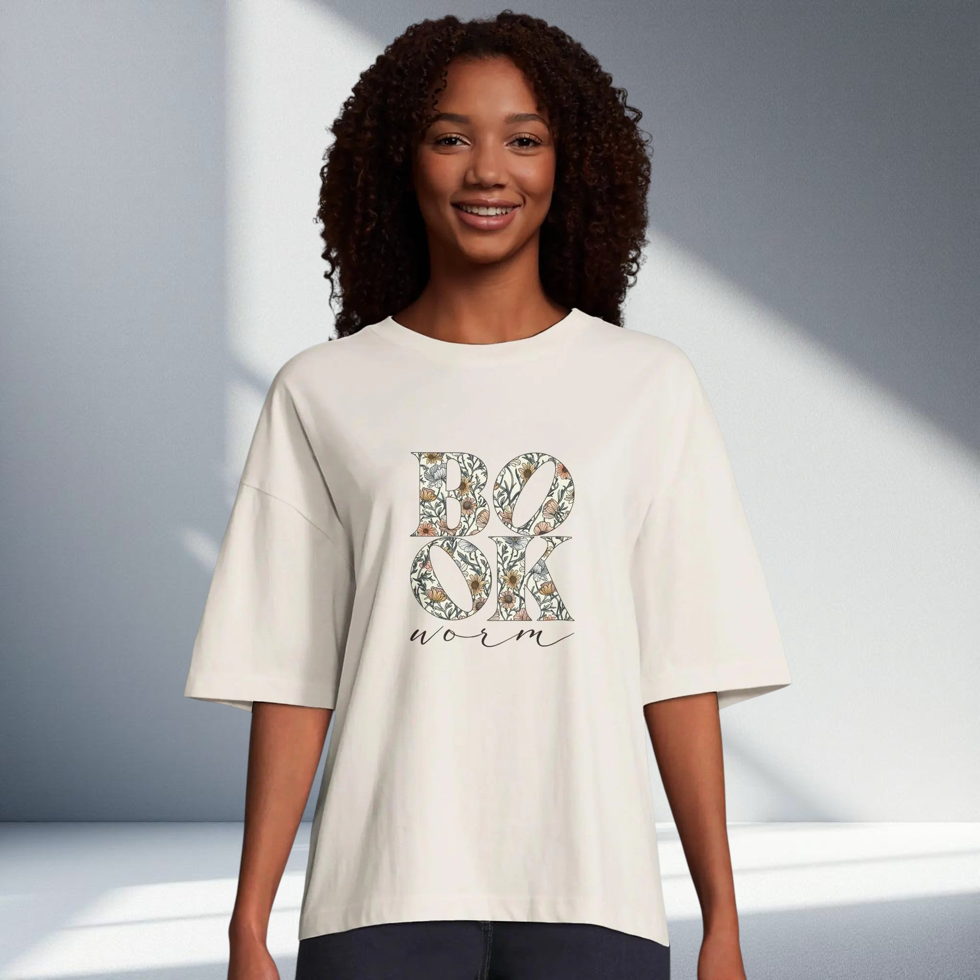 Bookworm Oversized Organic Cotton T-Shirt