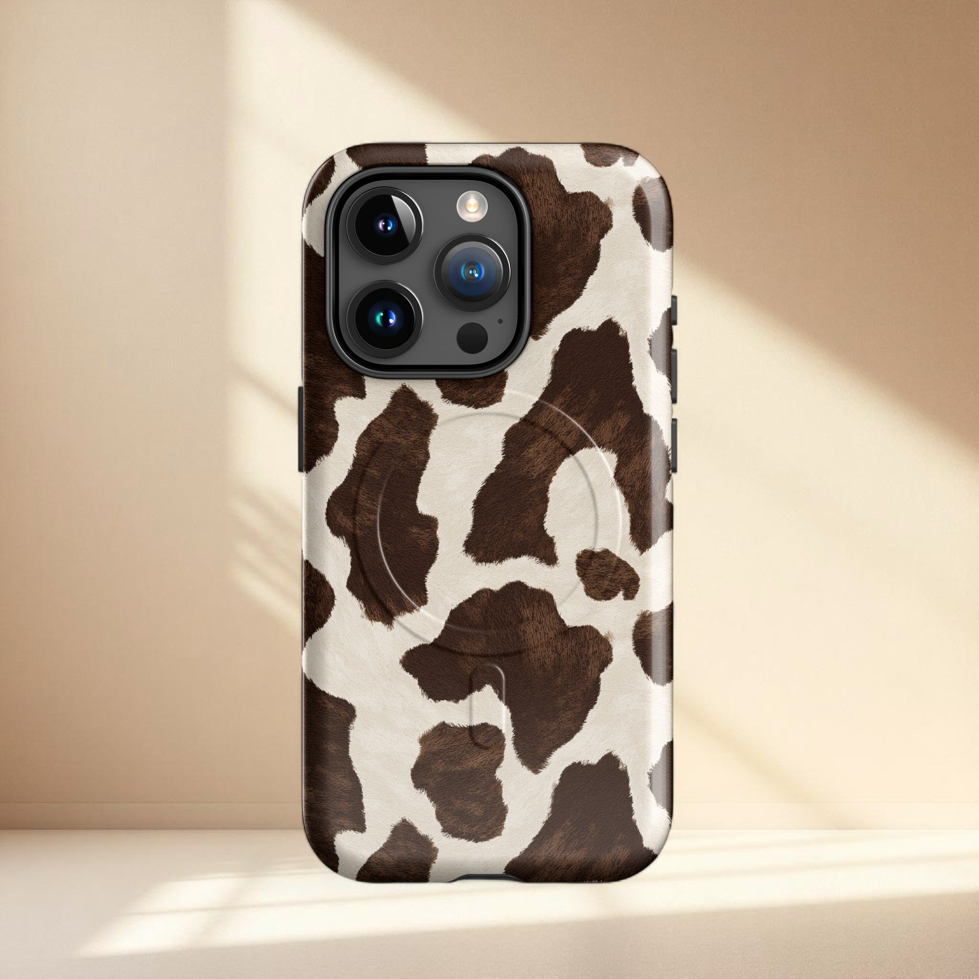 Cow Print MagSafe Tough iPhone Case | iPhone 14–17