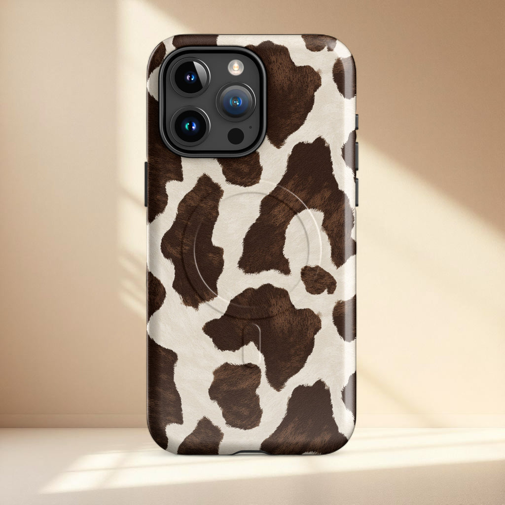 Cow Print MagSafe Tough iPhone Case | iPhone 14–17