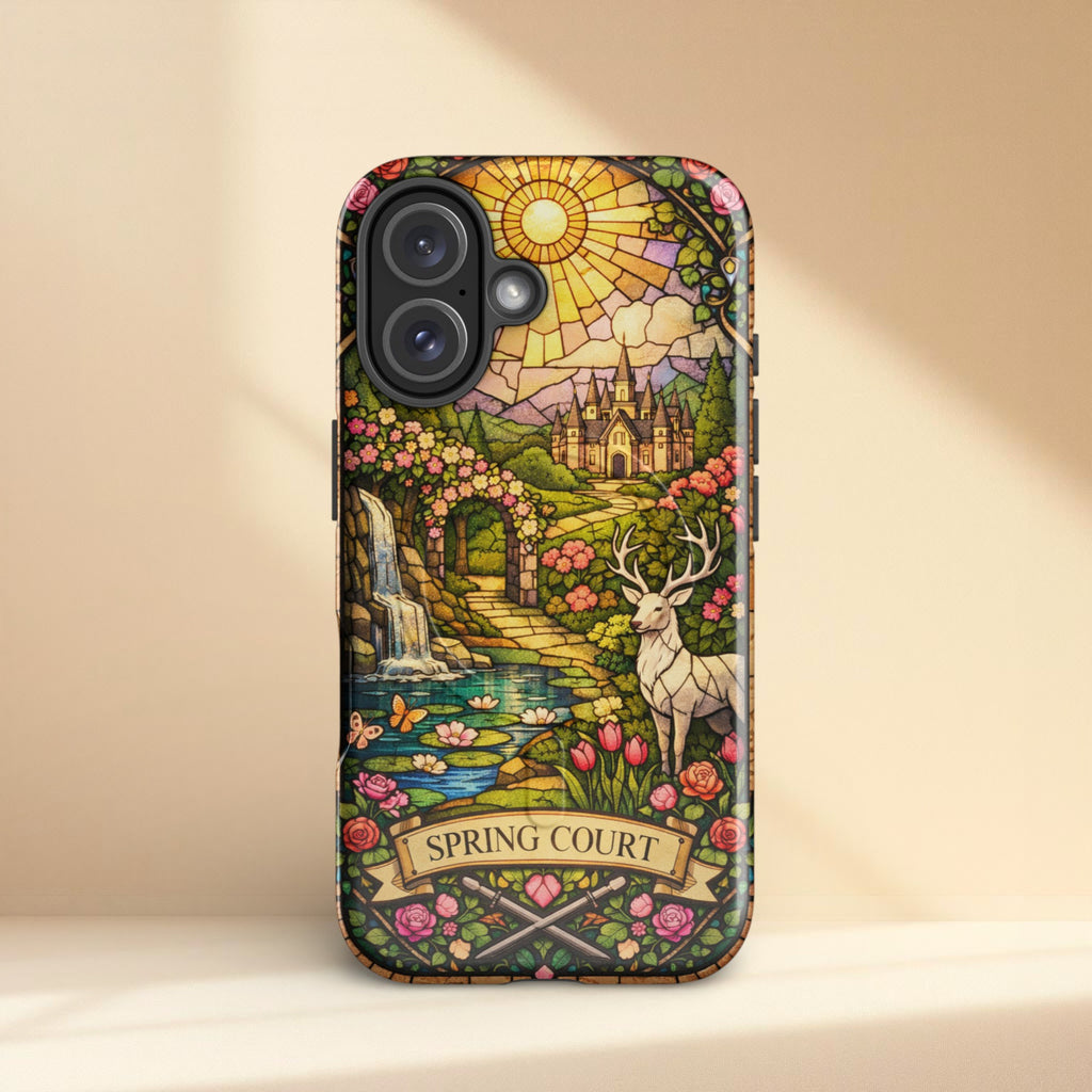 Spring Court Stained Glass MagSafe® tough case for iPhone®