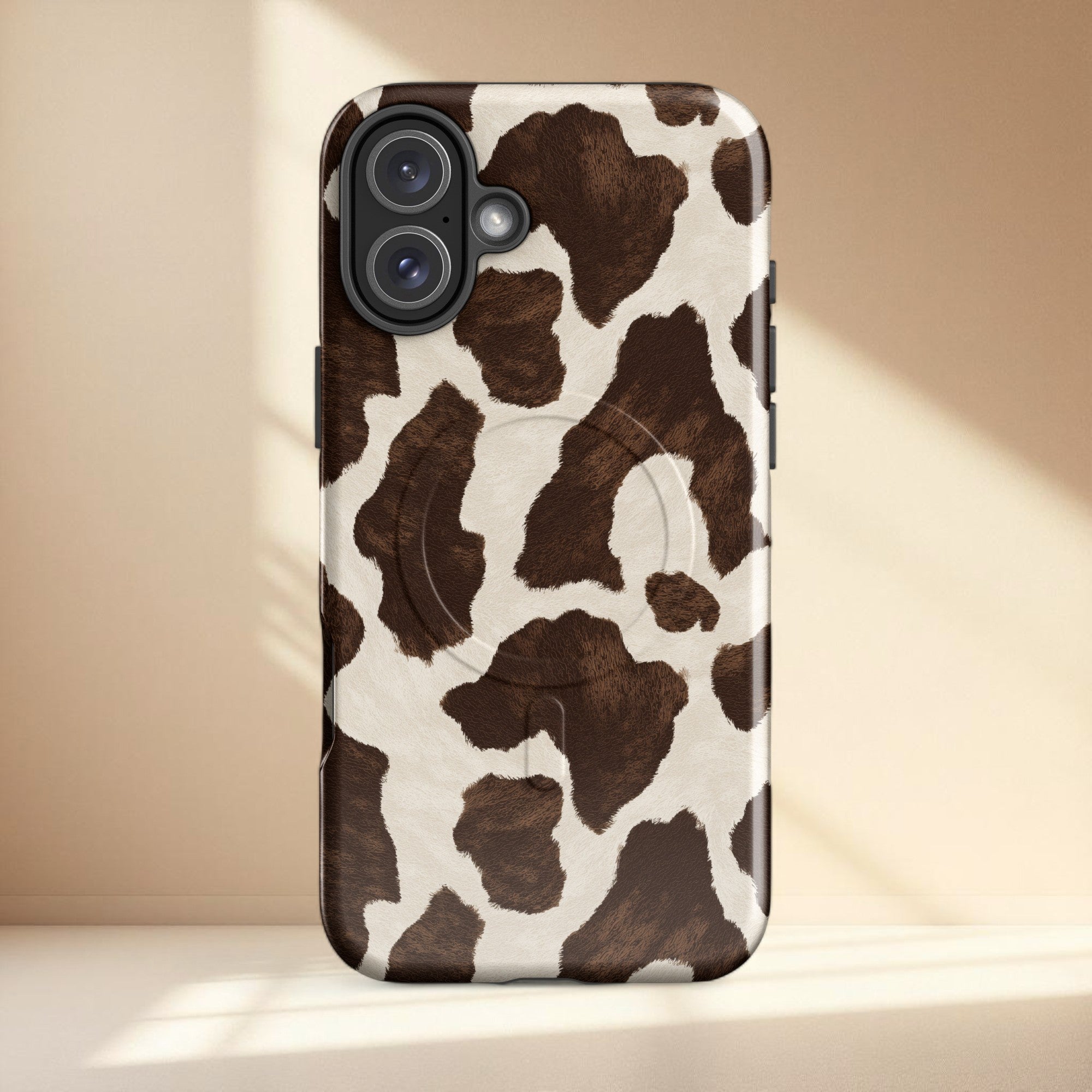 Cow Print MagSafe Tough iPhone Case | iPhone 14–17