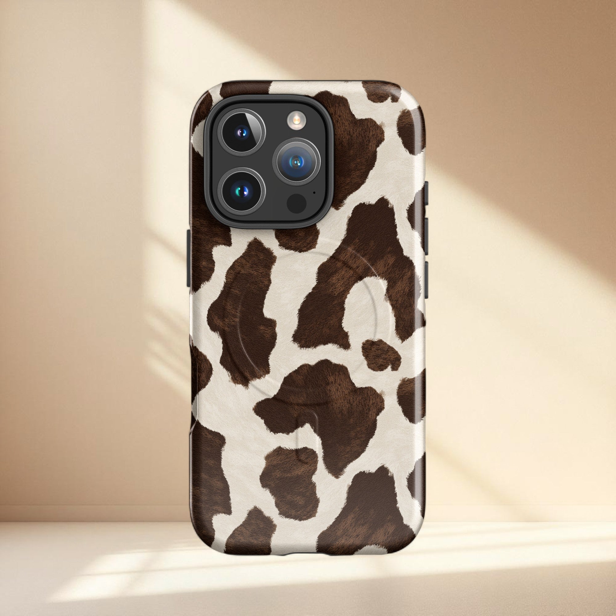 Cow Print MagSafe Tough iPhone Case | iPhone 14–17