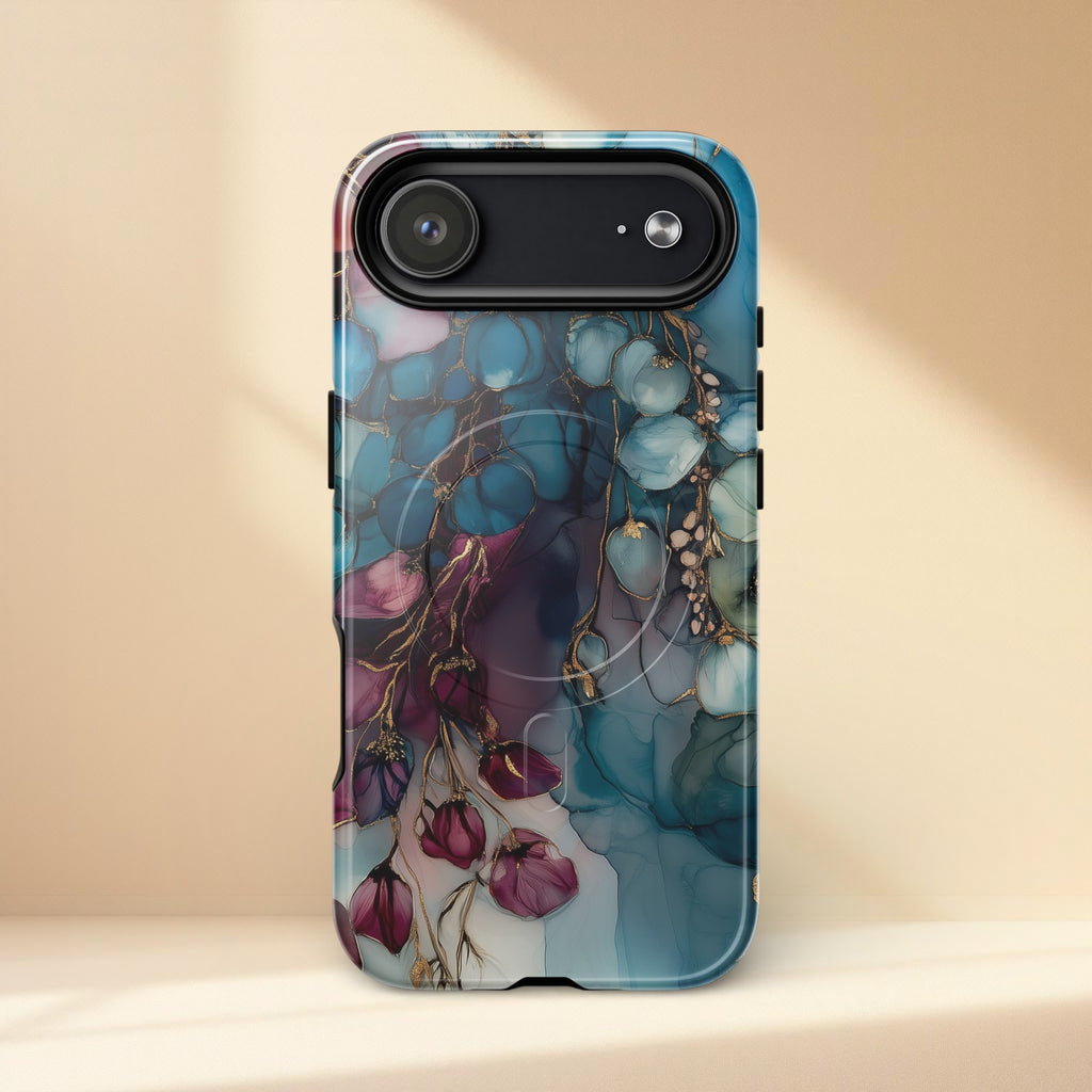 Abstract Floral MagSafe Tough iPhone Case | iPhone 14–17