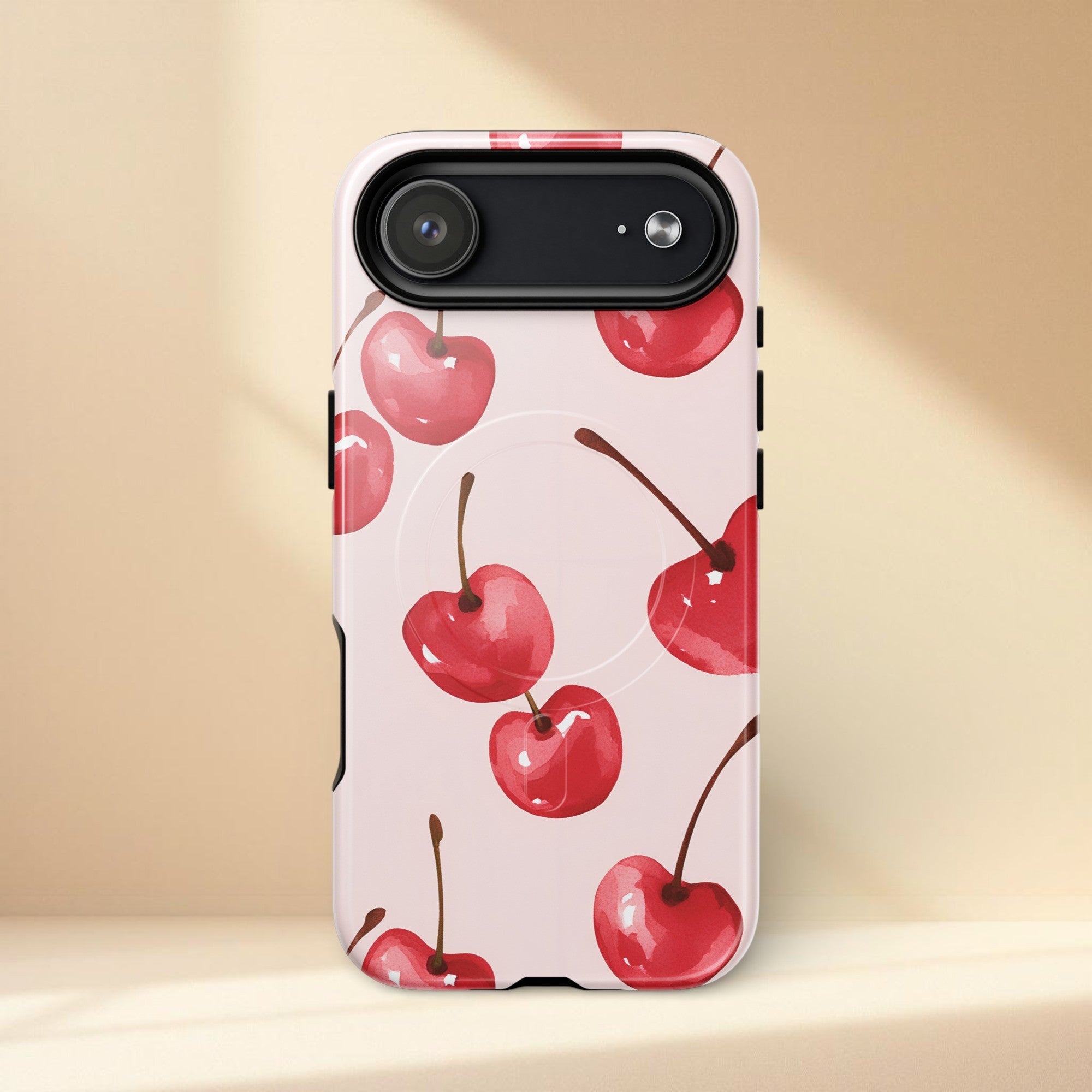 Playful Cherry Print MagSafe® tough case for iPhone®