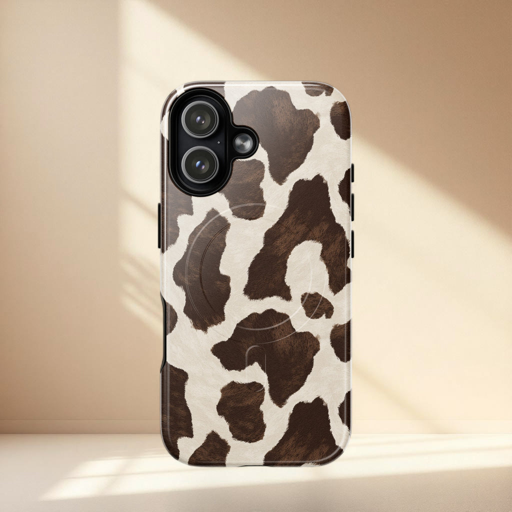 Cow Print MagSafe Tough iPhone Case | iPhone 14–17