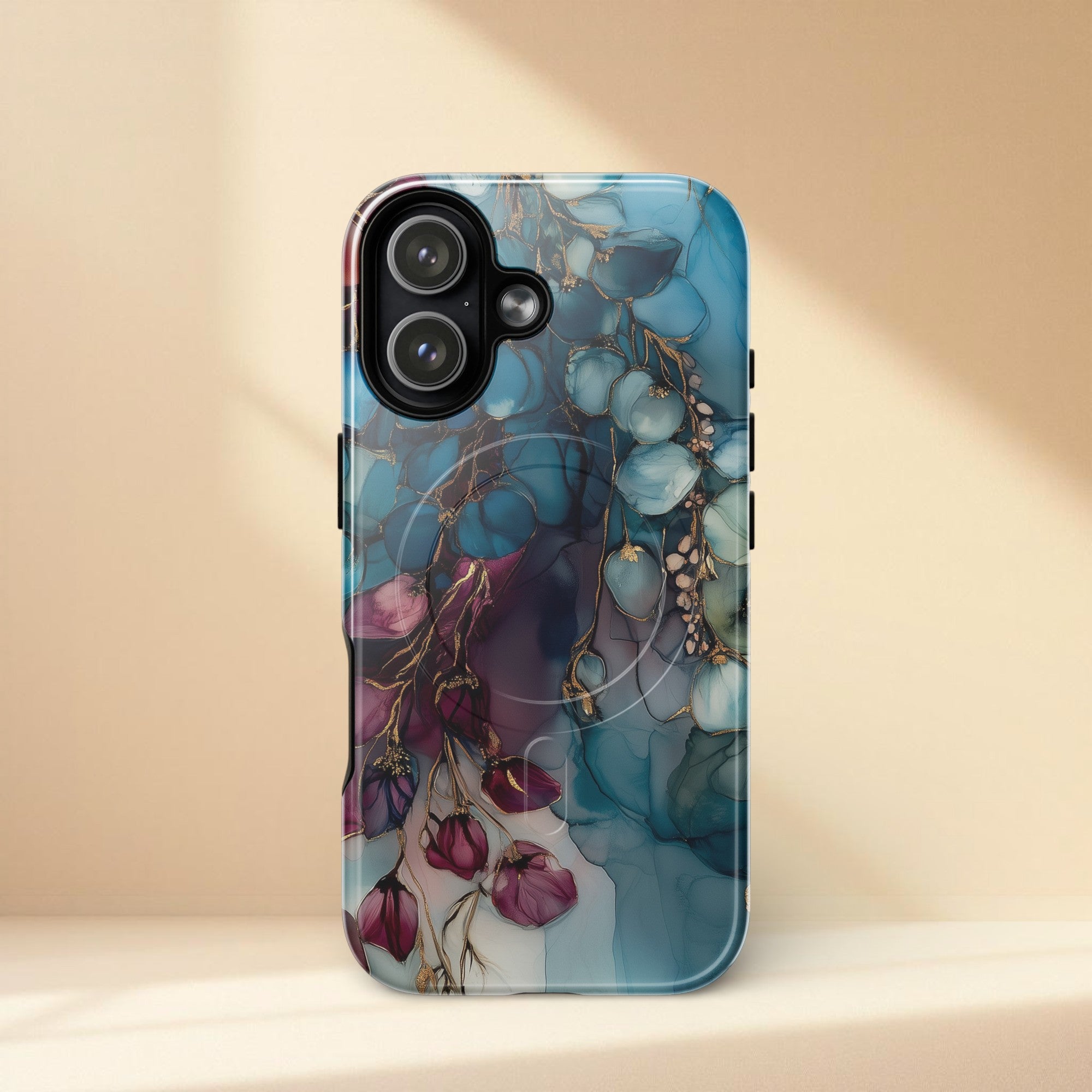 Abstract Floral MagSafe Tough iPhone Case | iPhone 14–17