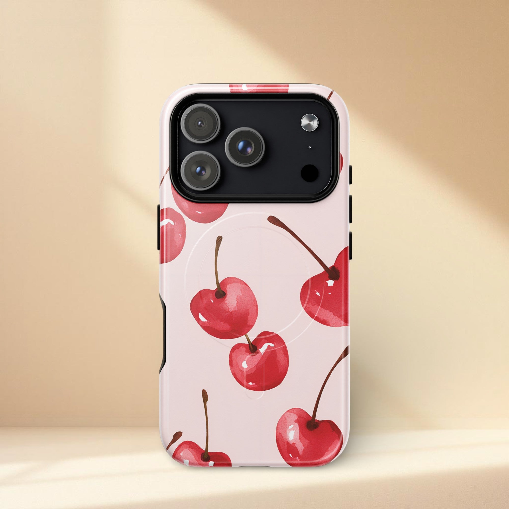 Playful Cherry Print MagSafe® tough case for iPhone®