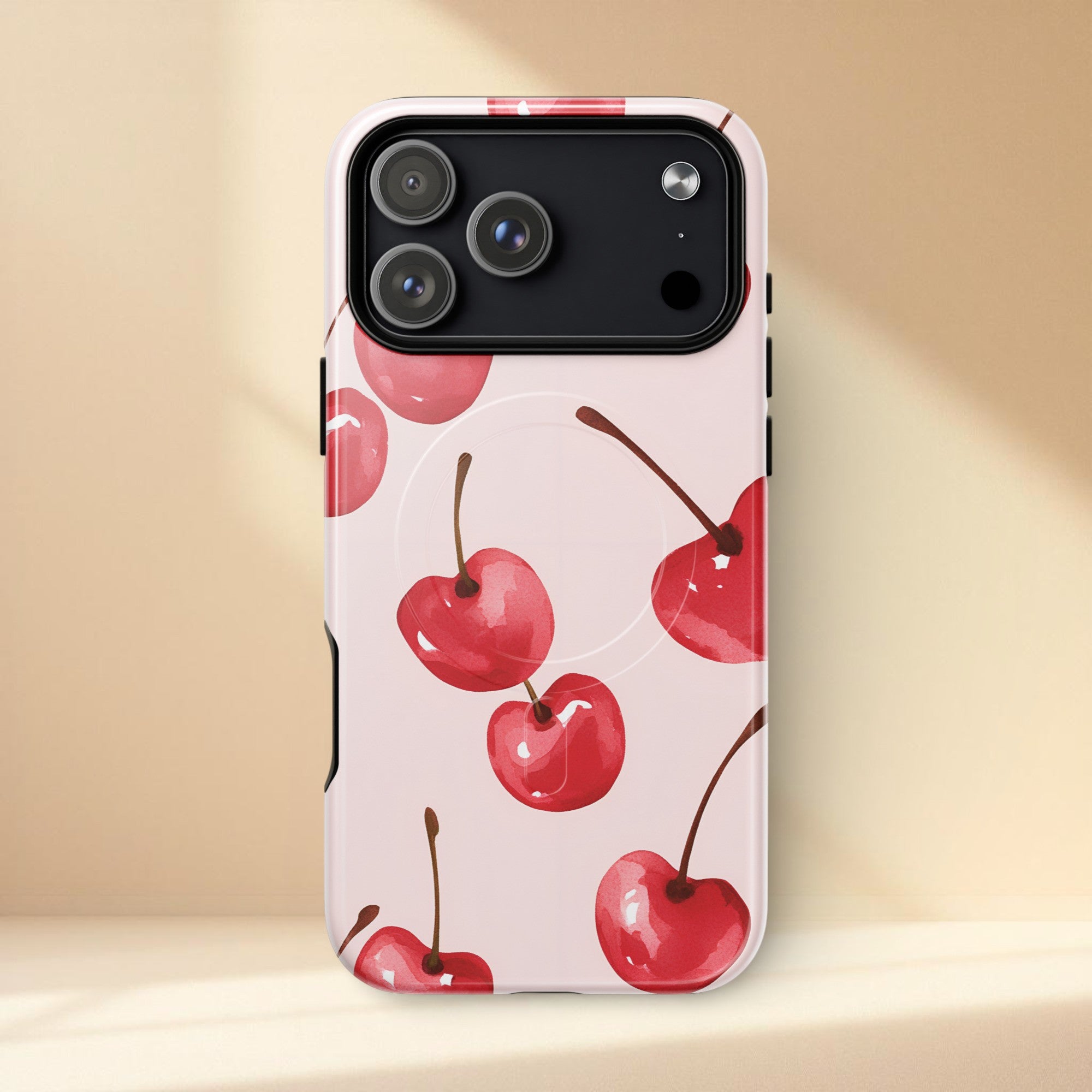Playful Cherry Print MagSafe® tough case for iPhone®