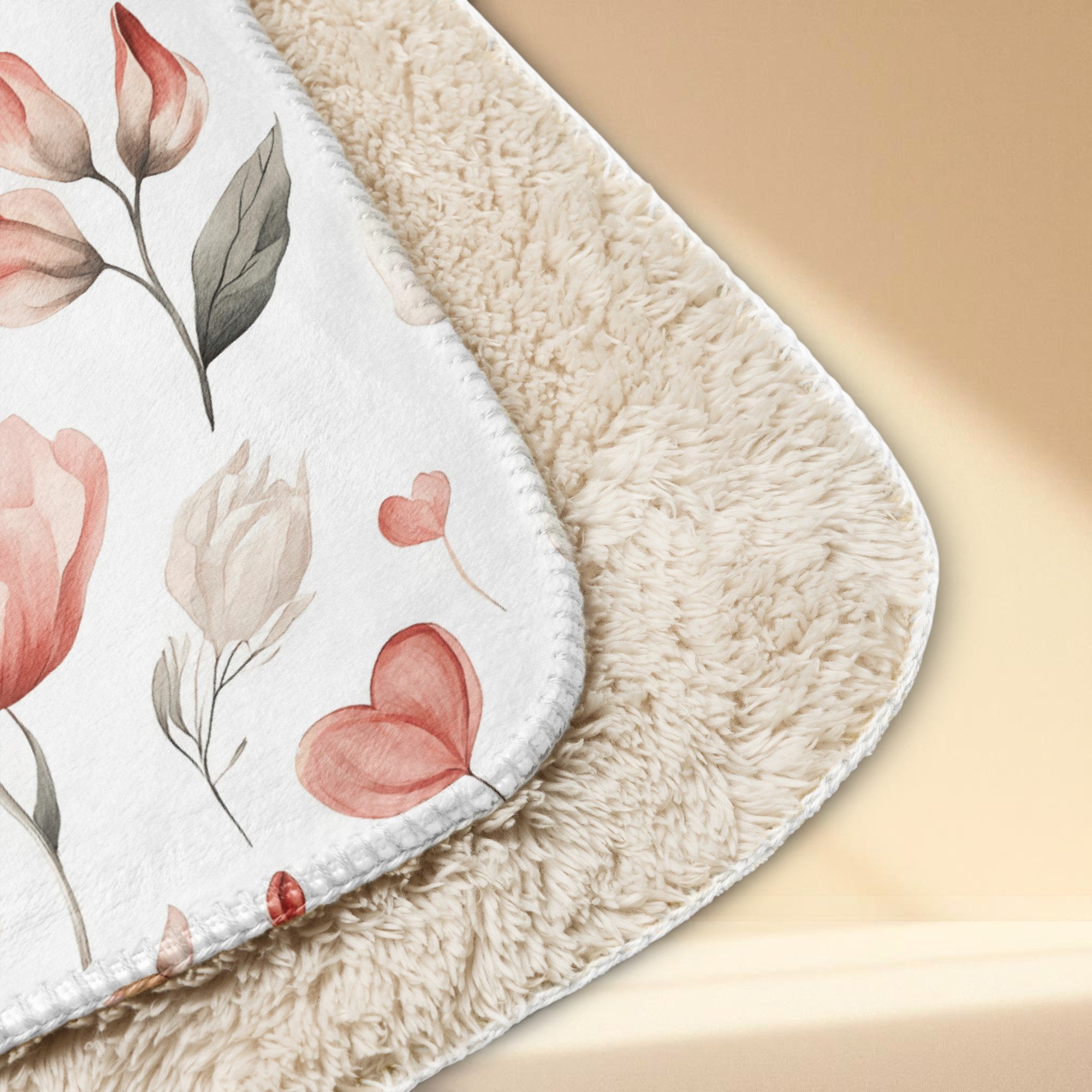 Floral Sherpa Blanket | Cosy Sherpa Throw