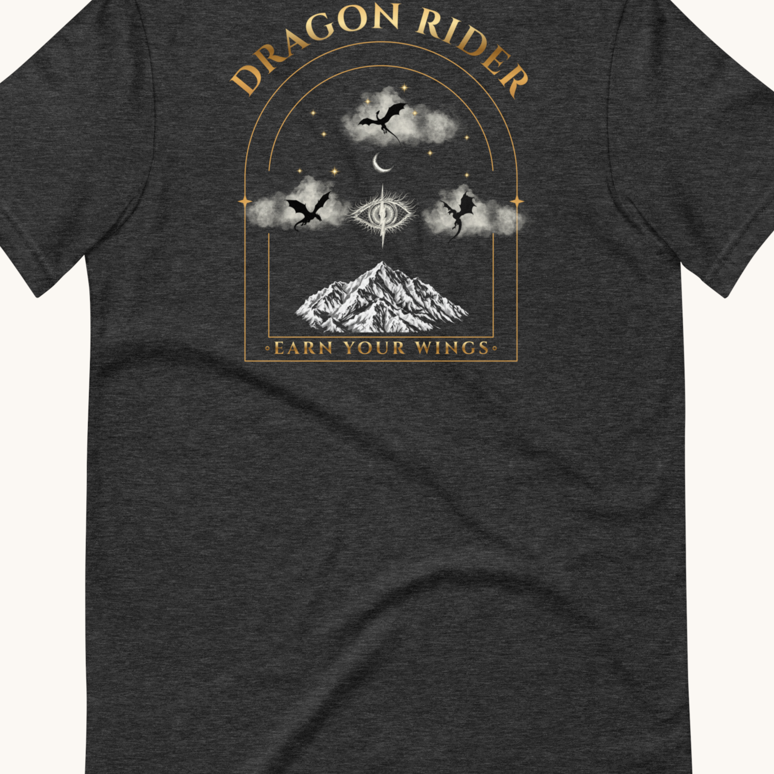 Dragon Rider “Earn Your Wings” Tee – Romantasy Aesthetic Graphic Tee