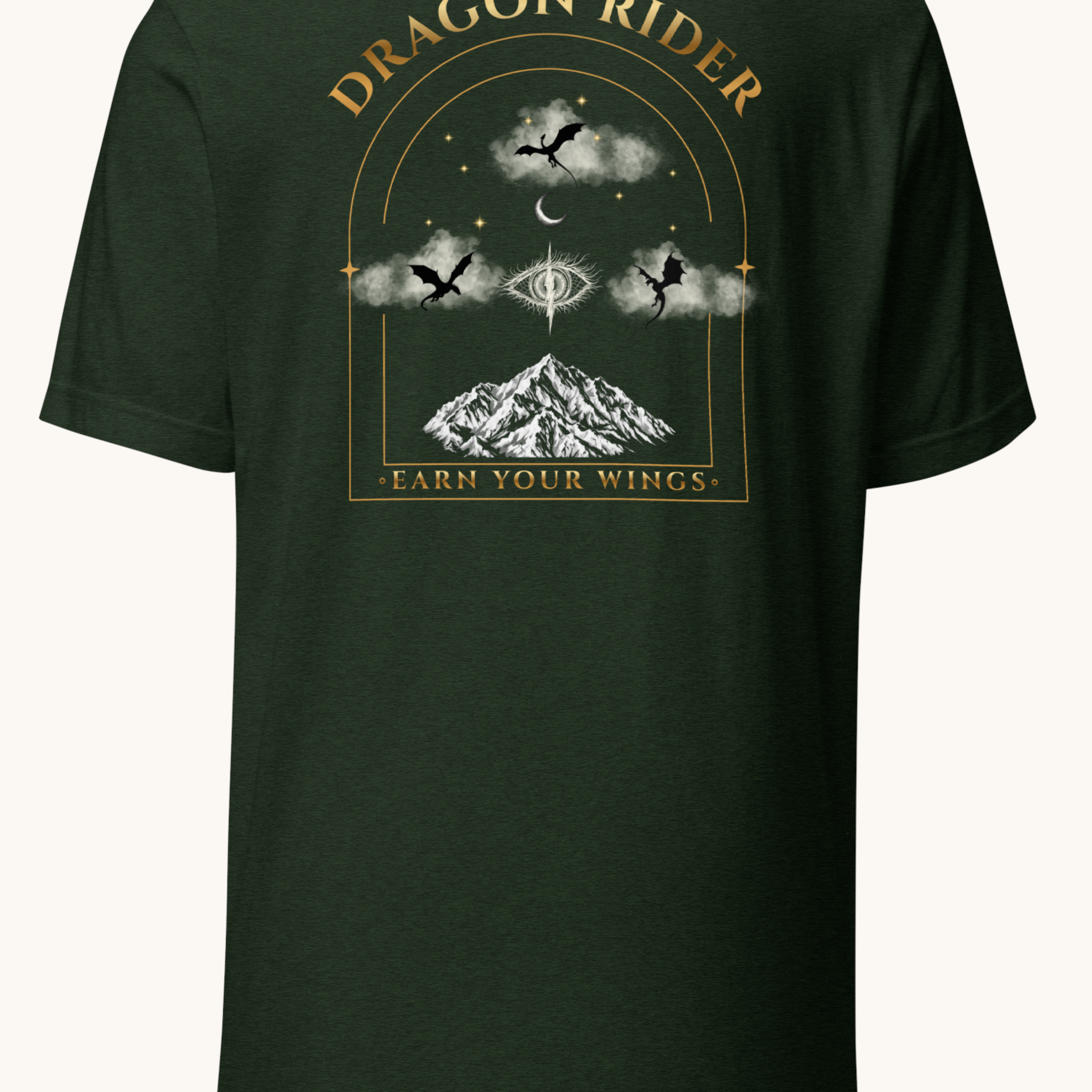 Dragon Rider “Earn Your Wings” Tee – Romantasy Aesthetic Graphic Tee